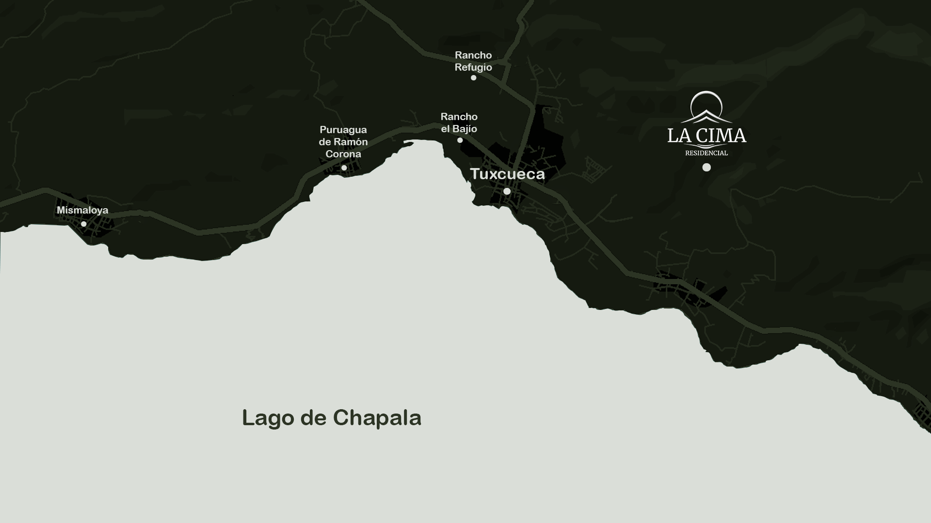 Mapa de ubicación La Cima